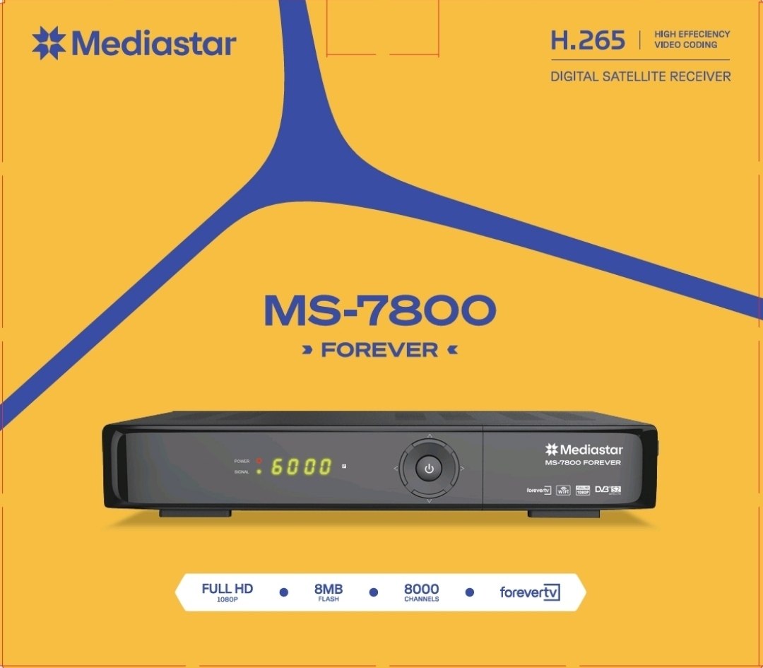 گیرنده فوراور مدیا استار 7800 با 15ماه اکانت