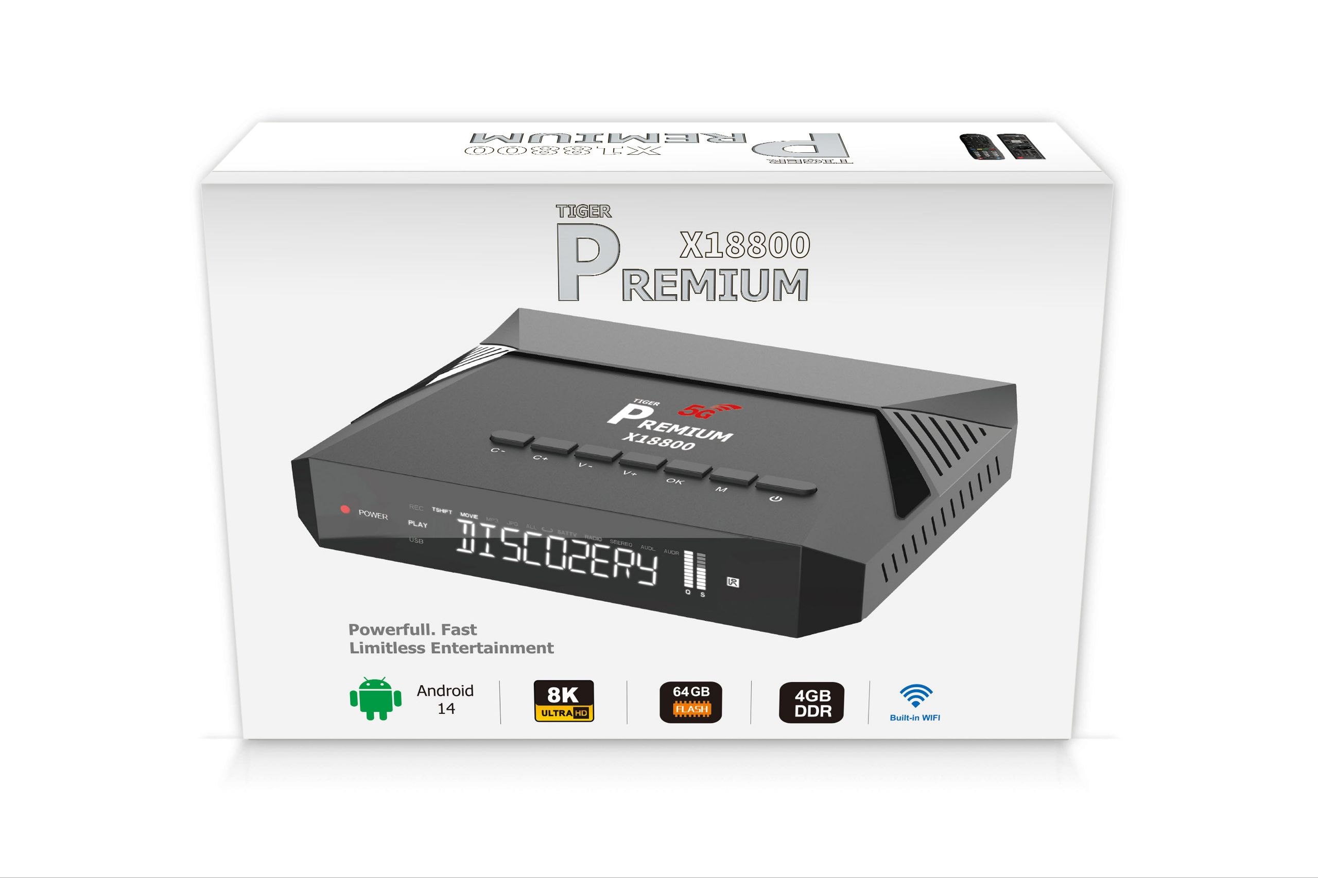 گیرنده اندرویدی 8k پرمیوم 18800