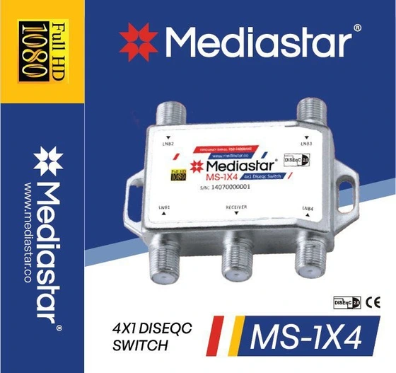 switch 1×4با کیفیت مدیا استار(خرید و ارسال فقط با خرید گیرنده امکان پذیر است)