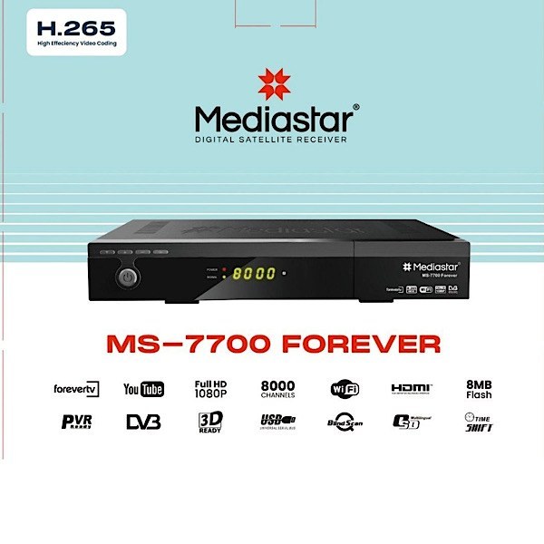 گیرنده فول اچ دی 7700 با ساپورت H265